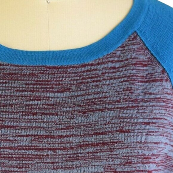 SI-IAE NWT STRIPED COLORBLOCK SHORT SLEEVE SWEATER - Picture 3 of 7